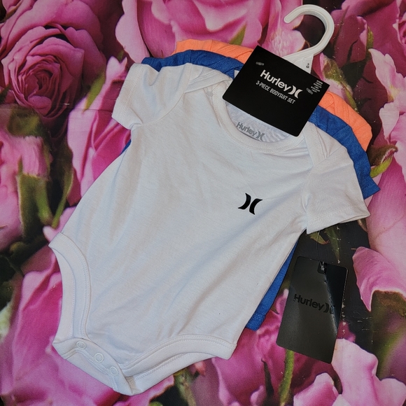 Hurley Other - Nwt new 3pk Hurley bodysuits baby boys 3 months new